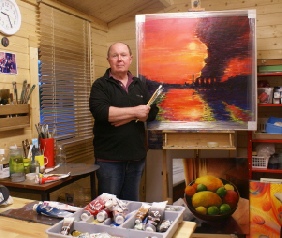 Roger in his studio